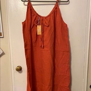 Summer dress in rust
